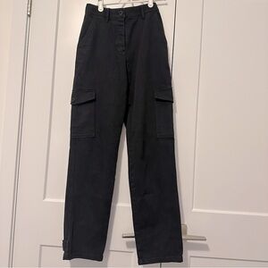 Wilfred Free Aritzia Black Modern Cargo Denim Pants Size 00 Women’s